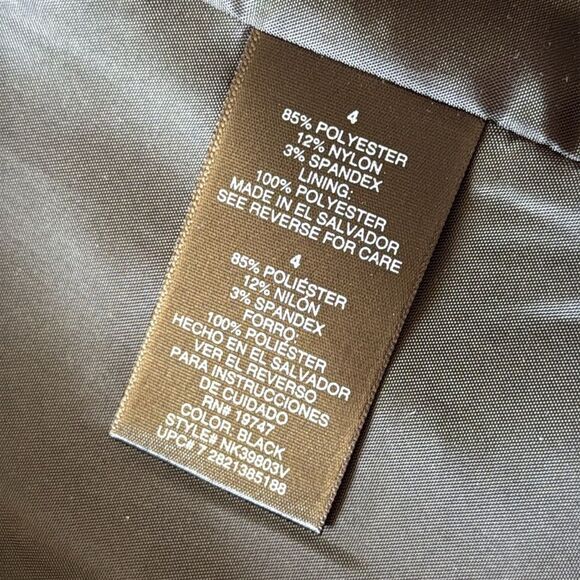 Norma Kamali Black Corduroy‎ Blazer Jacket Size 4 Fitted Lined Stretch Classic - Picture 5 of 9